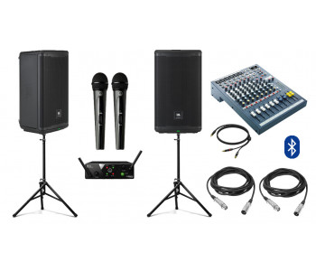 Акустическая система JBL EON715 с Bluetooth + микрофоны | 2x650Вт